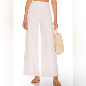Revolve White Linen Pants